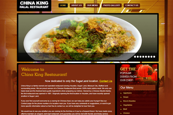 Local Chinese restaurant website. www.halalchinaking.com