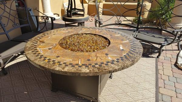 Granite-top firepit restoration