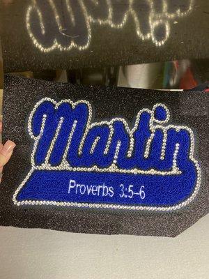 Custom Chenille Patch with Glitz & Bling!