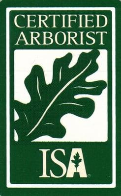 ISA Certified arborist WE-9959A