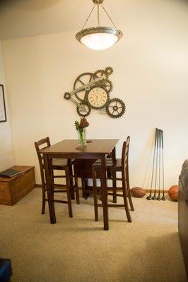 Dining room inside a one bedroom apartment at Autumn Creek