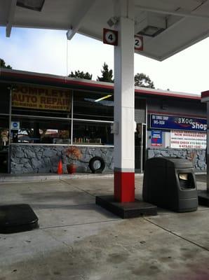 Car repair and small store( & sad plant)