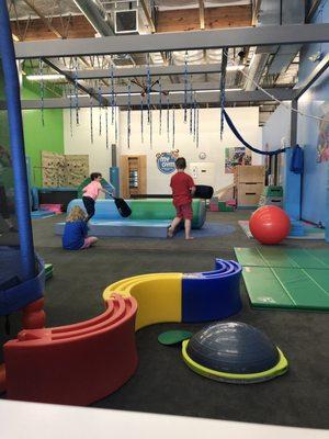 Kids enjoying their MyGym Ninja Training 2 class.