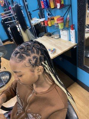 Decorated Medium Box braids