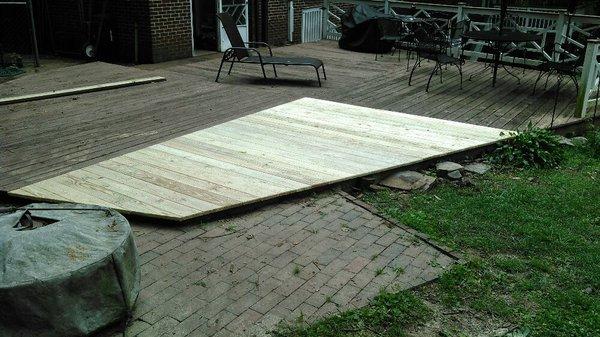 ...new decks or small repairs...