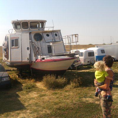 We couldn't move our boat until Haughn sent up 6 good used tires and a man who could install them on site