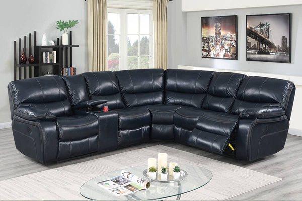 Power Recliner Sectional Sofa Set by Poundex