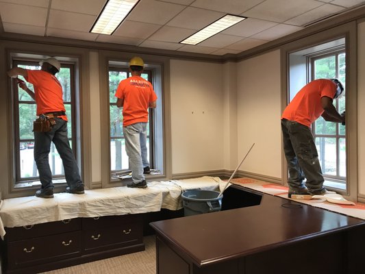 Window install for commercial client in Andover, MA.