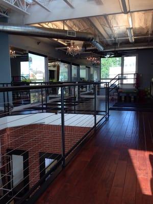 Barre classes held upstairs in a beautiful studio