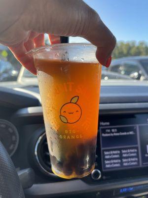 Big Orange Bubble Tea