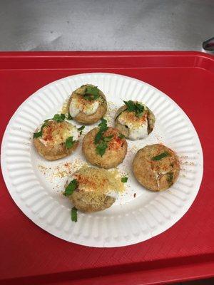 Delicious dahi puri