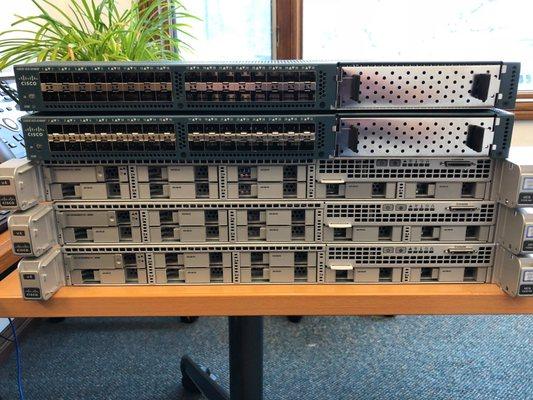 New equipment for a VMware cluster going to one of our clients.