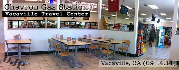 Vacaville Travel Center (Chevron Gas Station) - Inside seating