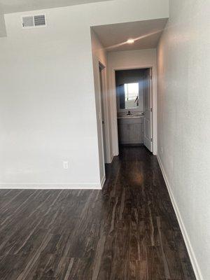 Entrance to walk in closet & bathroom