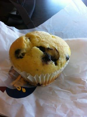 Low fat lemon blueberry muffin