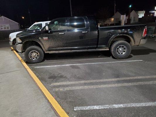 Too dirty to be allowed thru Four Seasons car wash? Yep.