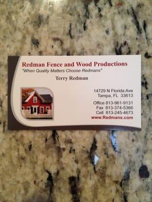 Redman Fence and Wood Productions