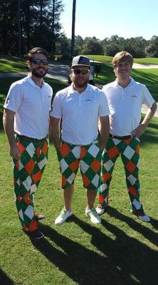 3/4 of the Servpro of St. Augustine foursome wearing their fancy pants!