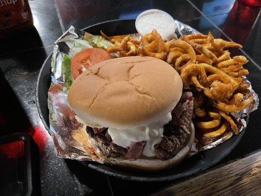 Black and Blue Burger.... Sounded better than it actually was unfortunately.