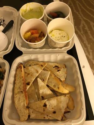 R Signature Share - artisan olives, burrata, shell bean hummus, marinated heirloom tomato, grilled bread, flatbread ($16)