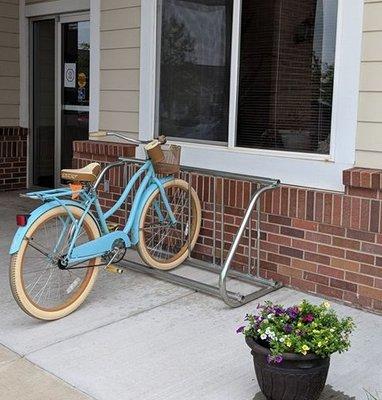 Take a ride to the Center...bicycle parking is available!