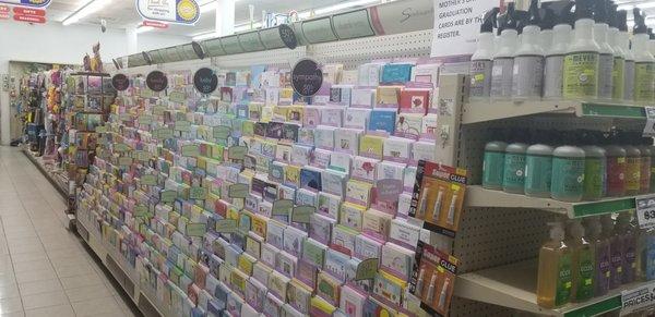 Large selection of greeting cards!