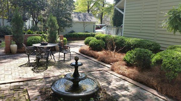 One of our favorite courtyards we installed