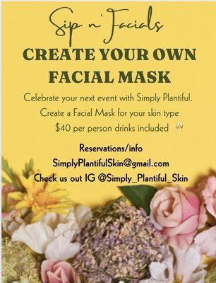 Promotional Facial Mask making event