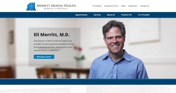 Website Design for Dr. Eli Merritt