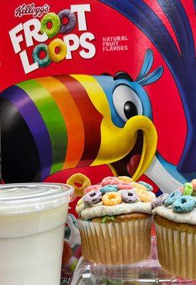 Cereal Cupcakes (Froot Loops)