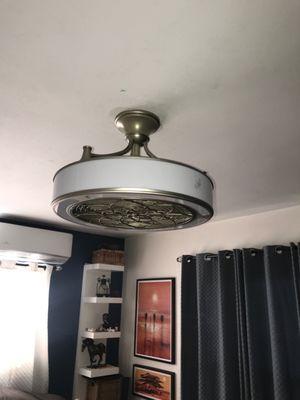 New ceiling light with interior fan.