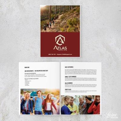 Laine Designs created a brochure for Atlas Trail Series.