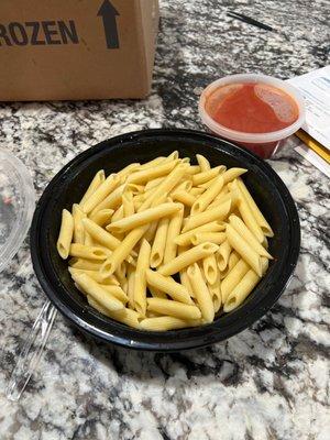 15 bucks for plain penne