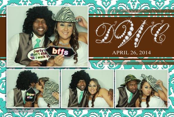 They created the template & logo to match our theme color and cake topper!! FUN!!