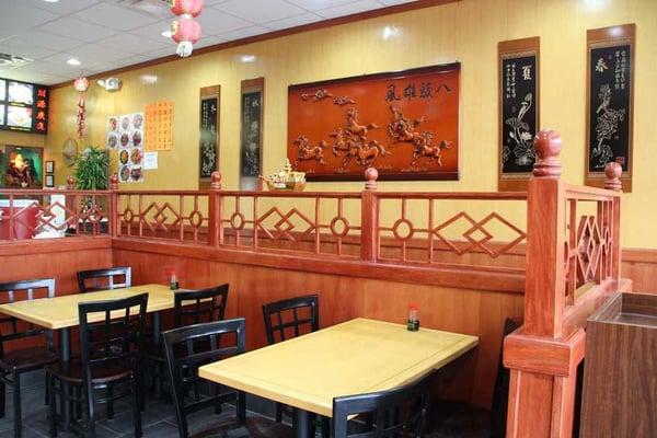 Relax and enjoy our delicious Chinese dishes in our dining room.