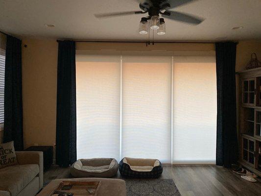 3 panel sliding glass door