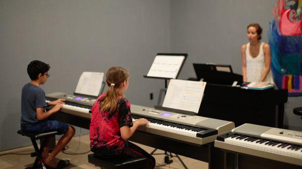 Piano group lesson ages 9-13