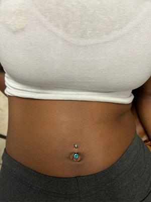 Naval ( belly button ) piercing