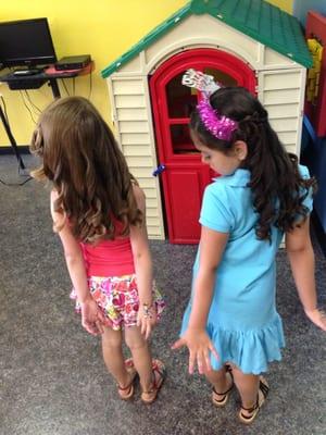 Birthday girl & her friend got their nails done