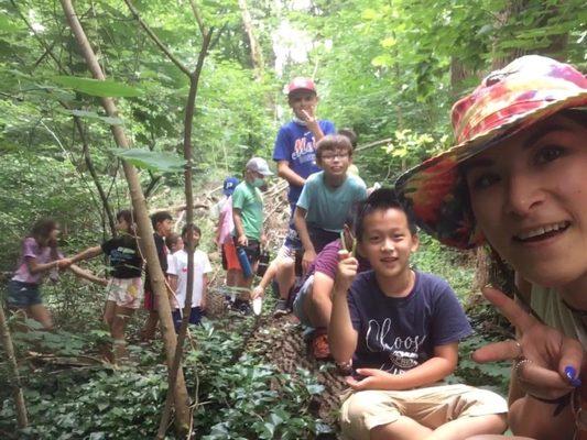 Educational Class Outside on the Preserve