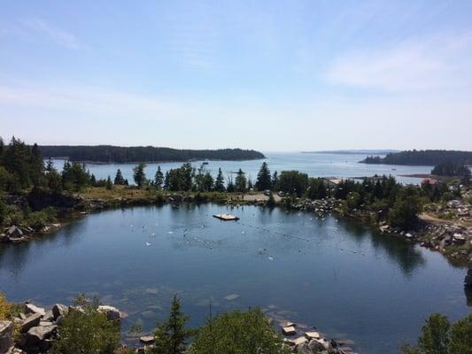 View of the Mill Pond. You can swim in it.  All the locals do.