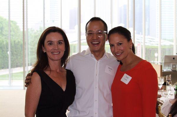 Mark with Dustin O'Regan and Toni Canada, at our board meeting for the auxiliary board of the Art Institute of Chicago.