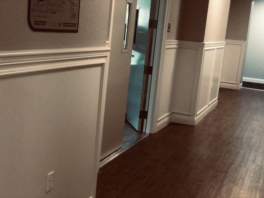 Wainscoting installation for Wallace & smith in Fresno ca.