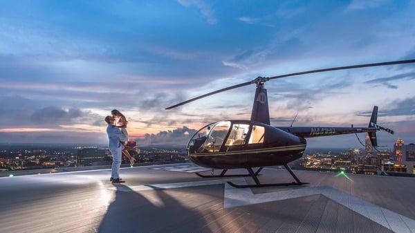 One of our luxurious engagement packages. @SelectHelicopters #SelectHelis #wecandoanything