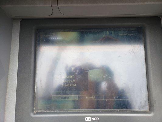 Filthy ATM outside of Washington Heights branch during CoronaVirus pandemic.