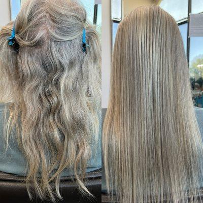 Japanese Straightening on Gray Hair