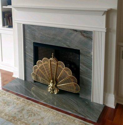 Royal Kaino granite fireplace @ Mount Pleasant, South Carolina