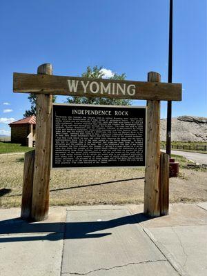 07.04.24 Independence Rock is a granite formation with thousands of names carved by emigrants on their way to the West