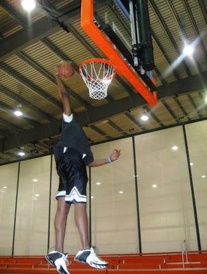 Me dunking @ Back Court Hoops .