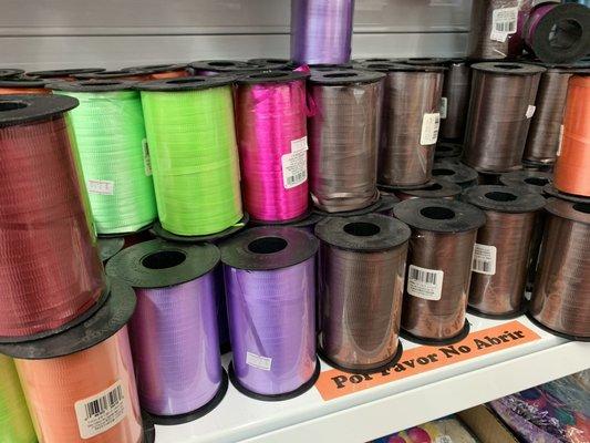 $2.50 per curling ribbon spool